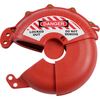 Brady Collapsible Gate Valve Lockouts for 76 - 178 mm diam., Red, 76.20 - 177.80 mm